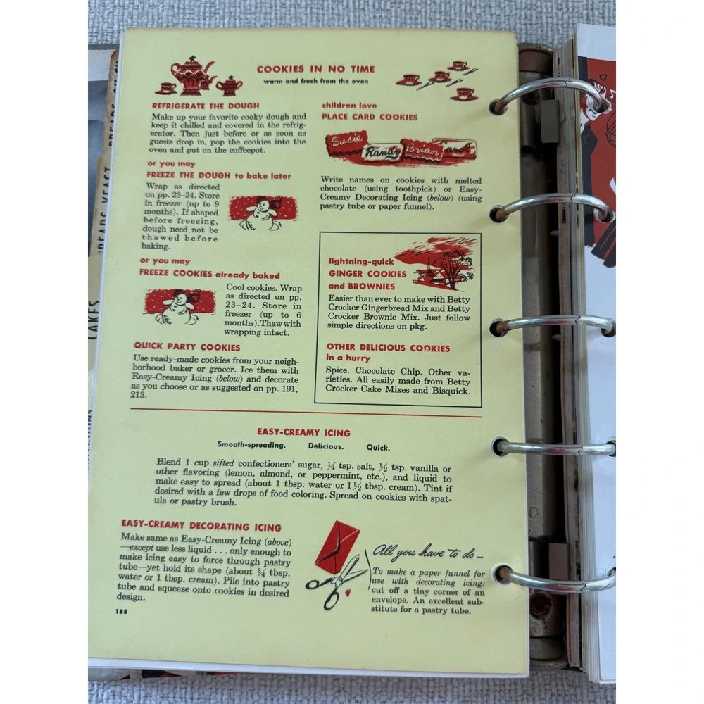 Betty Crocker's Picture Cookbook Revised Enlarged 1956 2nd Edition 2nd Printing